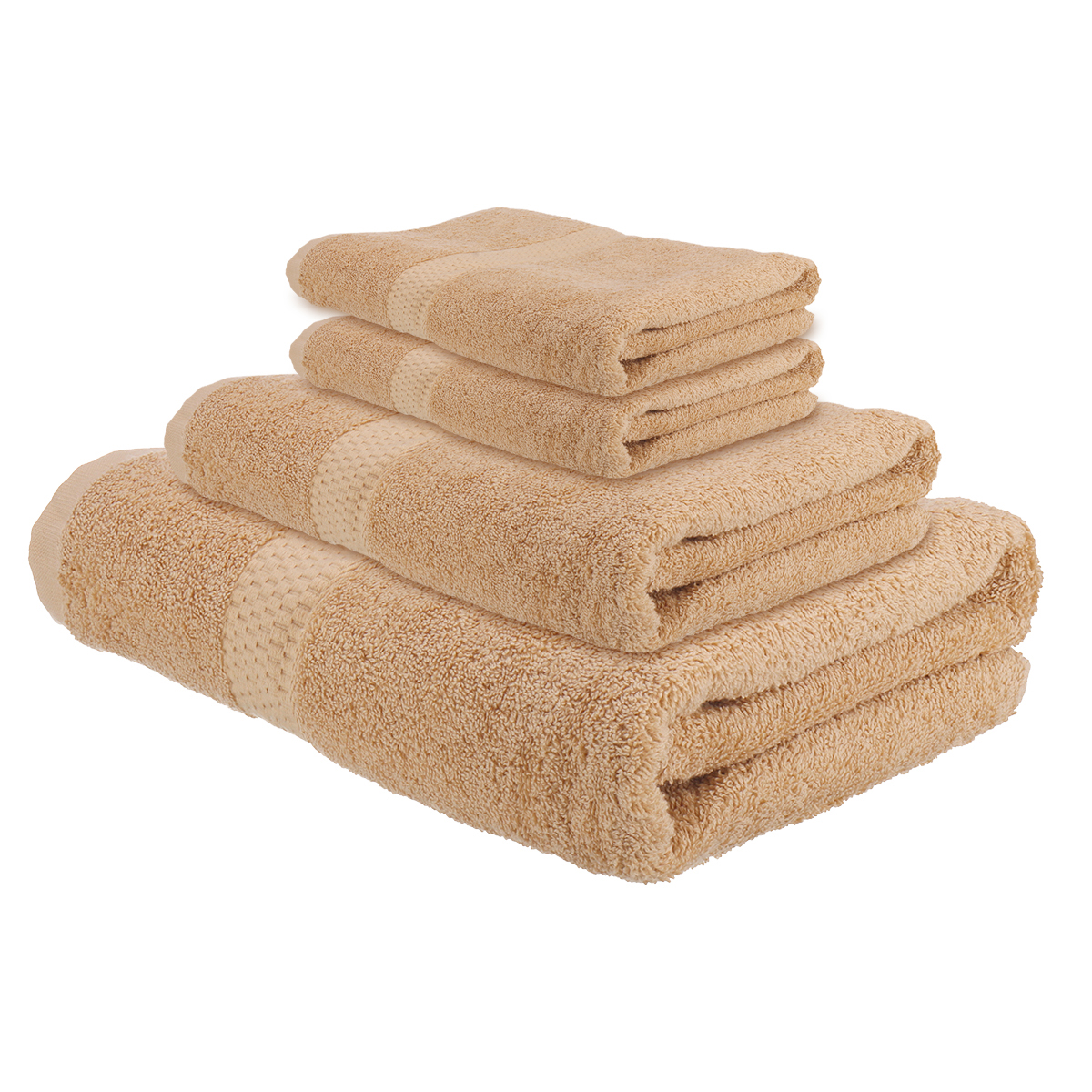 4 Piece Ultra Soft Highly Absorbent Towel Set (1 Bath, 1 Hand, 2 Wash), 100% Turkish Genuine Cotton Bath Towel Machine Washable